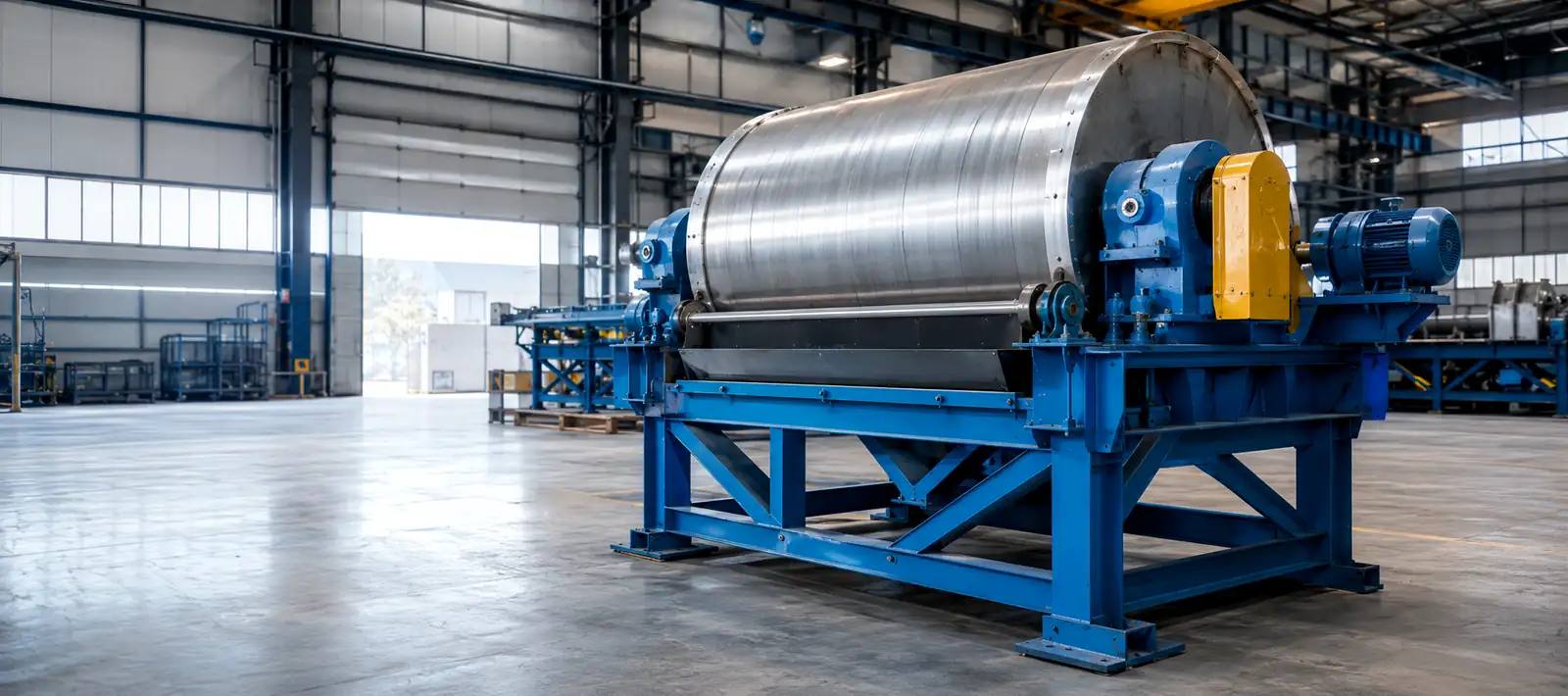 Large magnetic drum separator in OSENC workshop