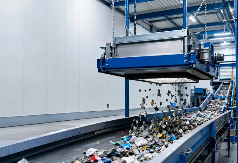 Separator fitted into sorting line