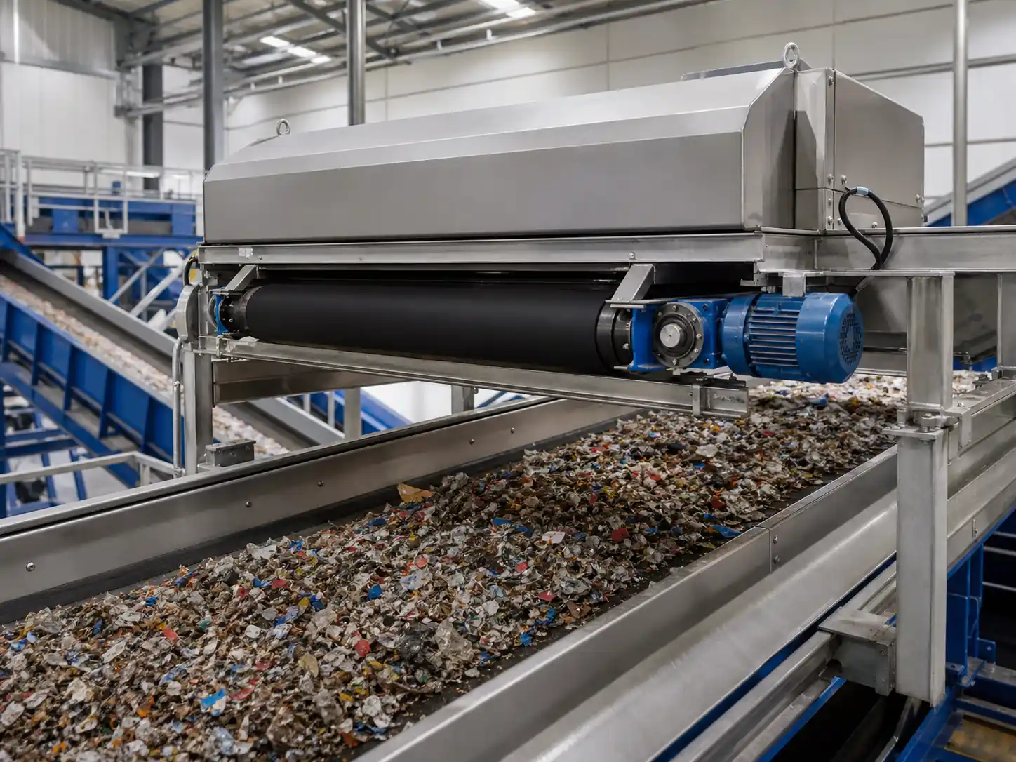 Industrielle Magnetabscheidung bei der trockenen Mineraltrennung