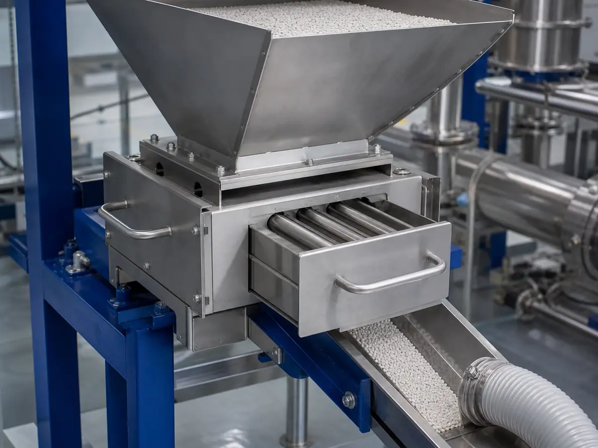 food contact magnetic separators industrial magnetic separation scene
