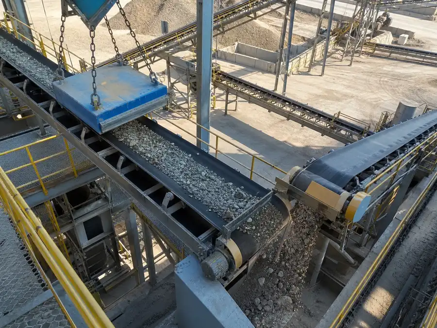 magnetic tube spacing industrial magnetic separation scene