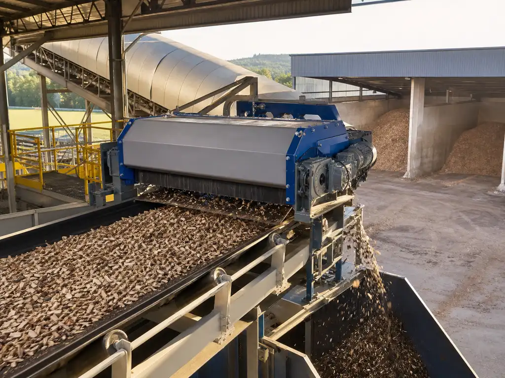 Housed magnetic drum separator reference configuration, view two
