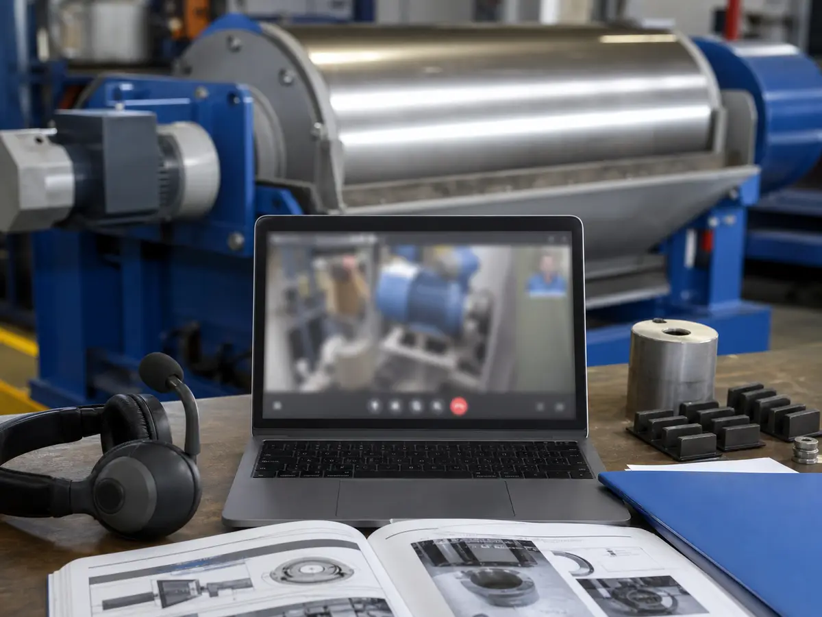 Magnetkopftrommel bei der industriellen Magnetabscheidung