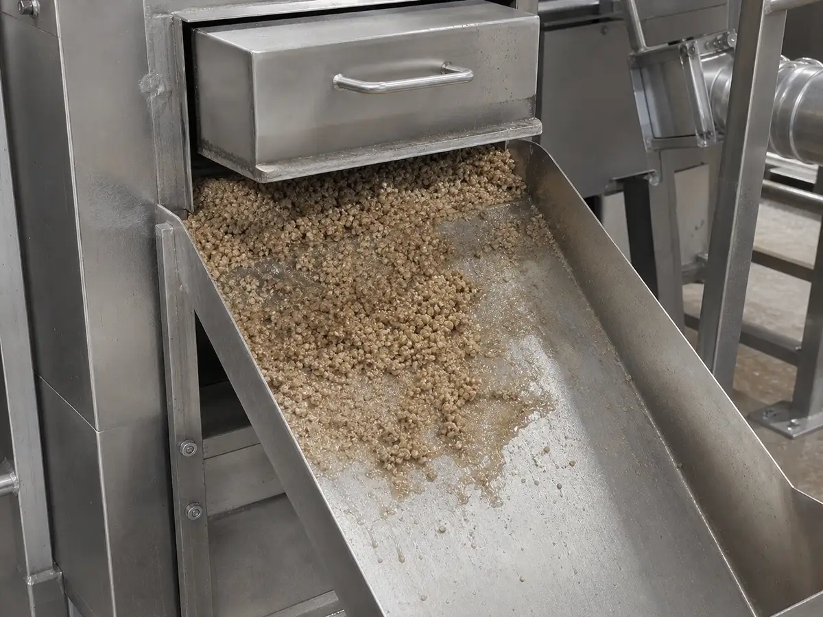 fertilizer processing industrial magnetic separation scene
