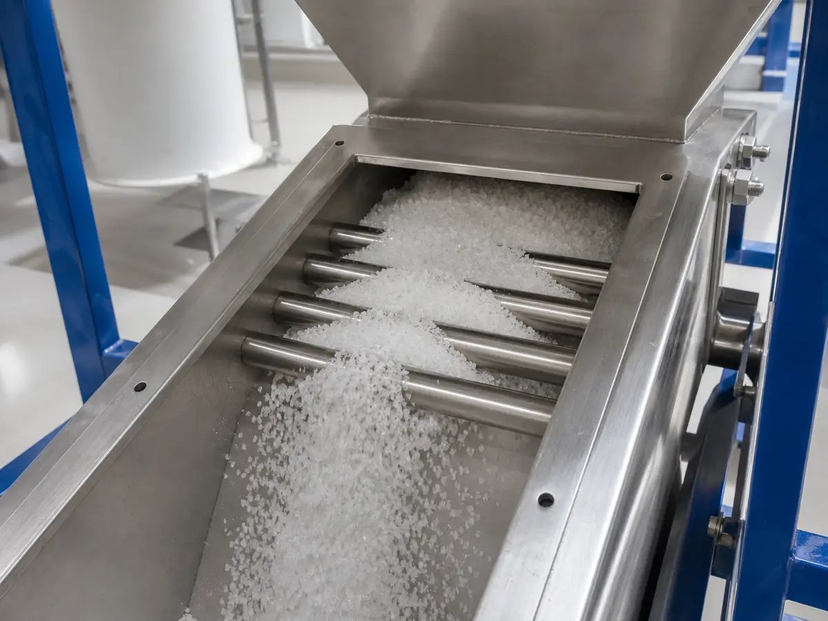 grain feed processing industrial magnetic separation scene