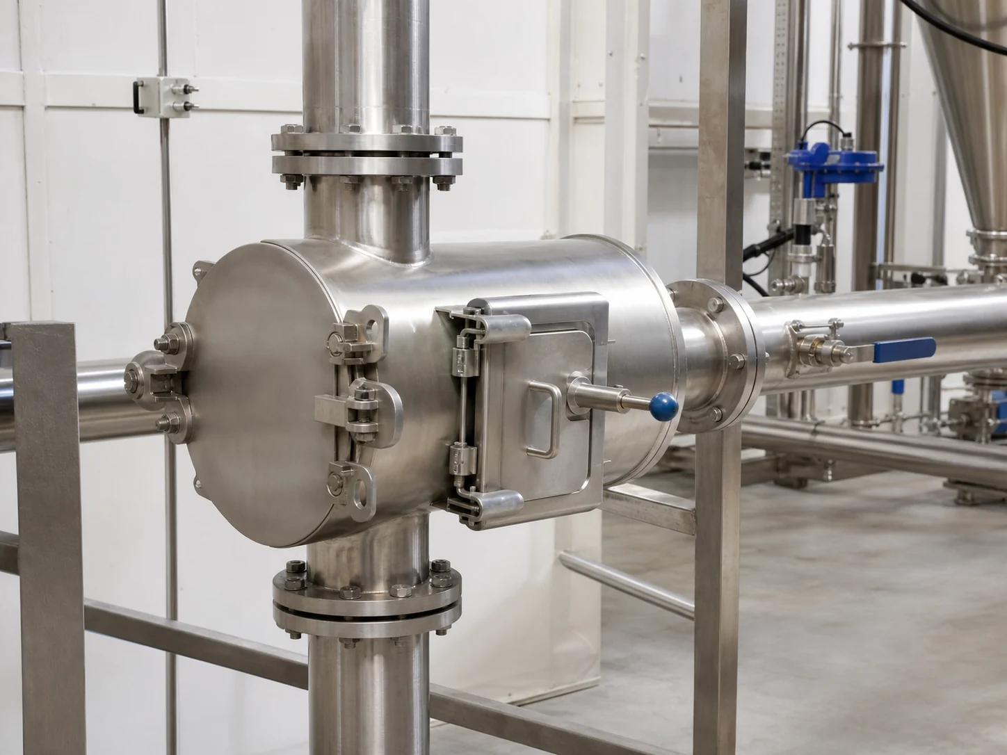 Installation eines Überbandmagnets in einer industriellen Magnetabscheidungsanlage
