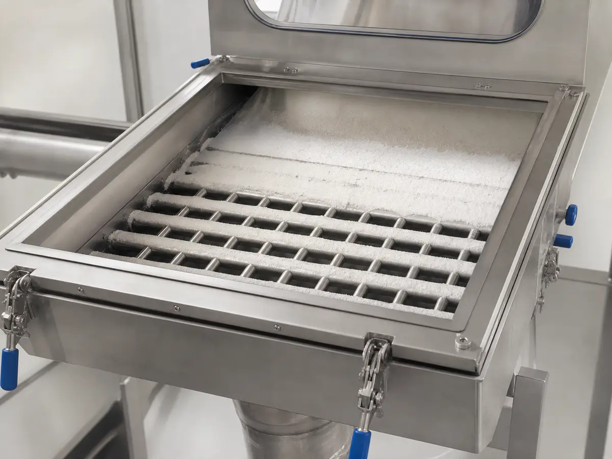 top feed vs bottom feed magnetic drum industrial magnetic separation scene