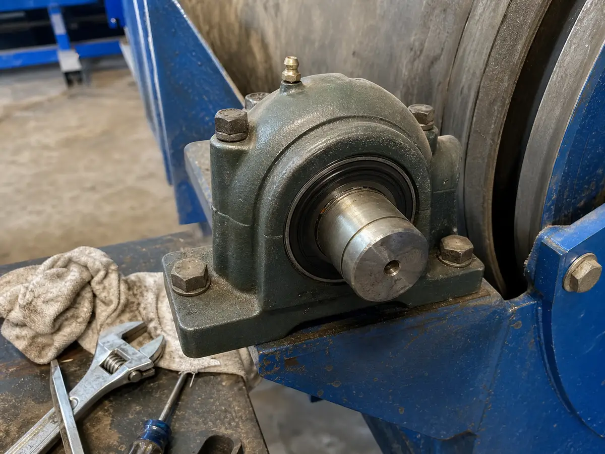 scène de séparation magnétique industrielle pour essais de matériaux