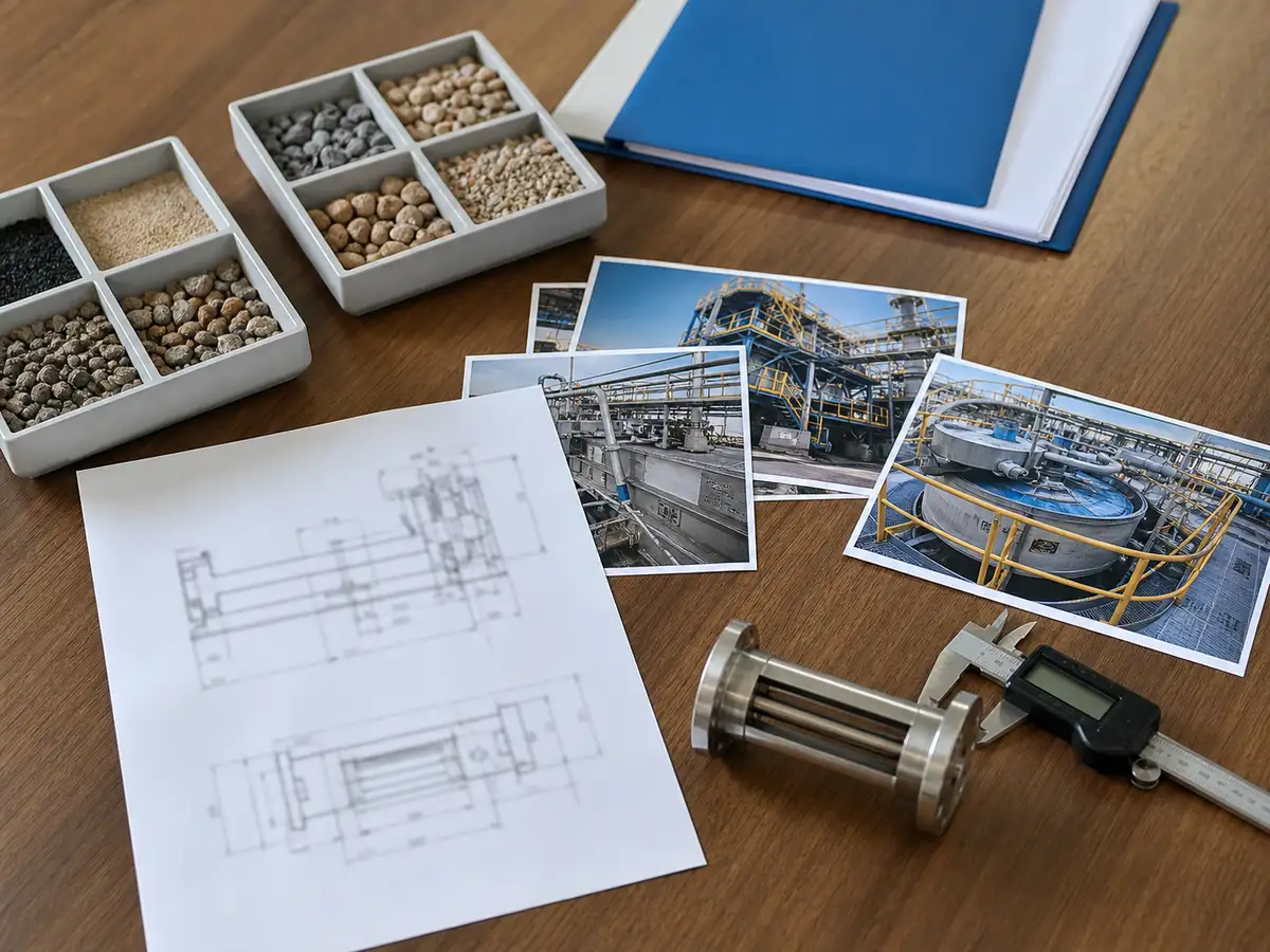 scène de séparation magnétique industrielle pour essais de matériaux
